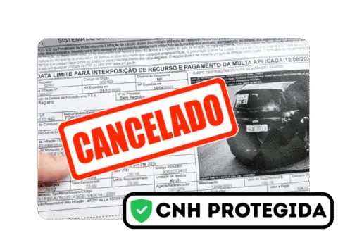 Notificação de multa cancelada
