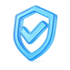 Escudo com selo de aprovação